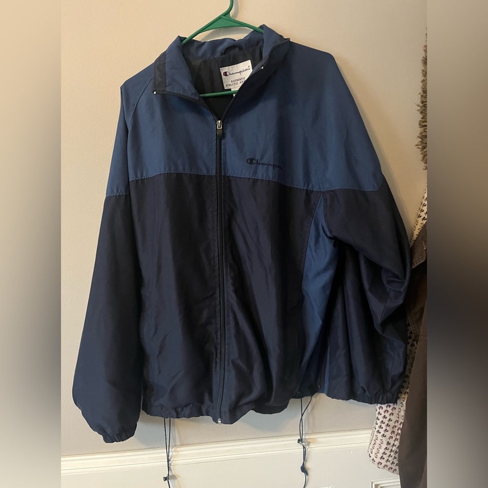 Vintage navy windbreaker